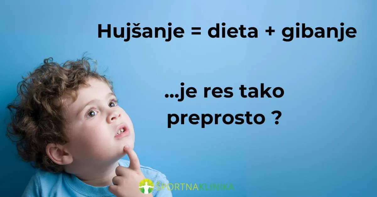 Infografika - Je hujšanje res enako gibanje in dieta?