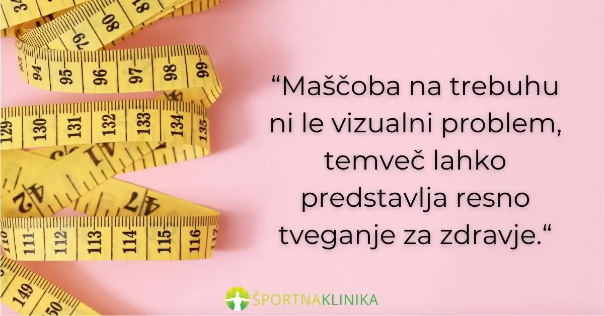 Infografika - Maščobo na trebuhu je zdravstveni problem