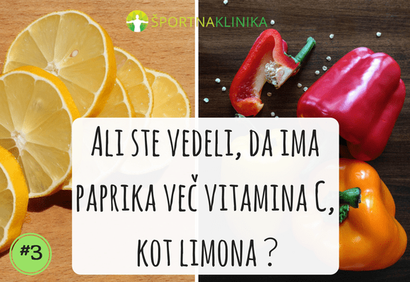 Boljši vir vitamina C: Limona vs. paprika